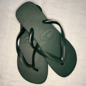 Havaianas Flip Flops Green 43-44 USA 10/11 EUR 45/46
